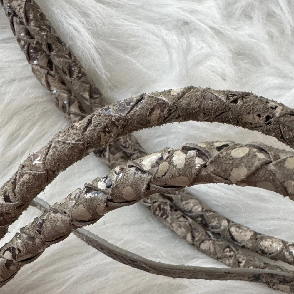 Elliott Lucca Snakeskin Pattern Leather Shoulder Bag - Picture 15 of 15